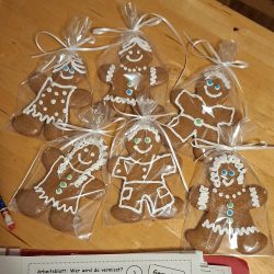 Die fertigen Kekse sind verpackt und versandt bereit.